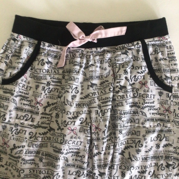 VICTORIAS SECRET COTTON MODAL GRAPHIC SAYINGS SLEEP PAJAMA PANTS XS - Picture 4 of 14